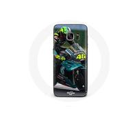 Coque - MANIACASE - Samsung Galaxy S6 - Valentino Rossi MotoGP 46 - Souple - Noir