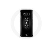 Coque pour Samsung Galaxy S8 Audi Logo cache moyeu fond noir