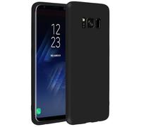 Coque pour Samsung Galaxy S8 Coque pour Soft Touch Silicone Gel Souple Noir