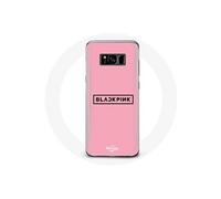 Coque pour Samsung Galaxy S8 Plus Blackpink Groupe de K-pop Logo Fond Rose