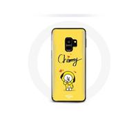 Coque pour Samsung Galaxy S9 BTS Bangtan Garçons BT21 Chimmy Jimin Fond Jaune