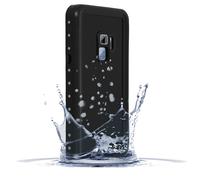 Coque pour Samsung Galaxy S9 Coque Étanche 2m IP68 Protection tactile Bi-matières Redpepper Noir
