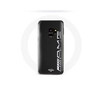 Coque pour Samsung Galaxy S9 plus Amg Logo Carbone Texture