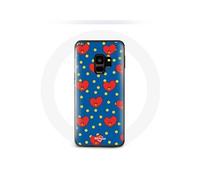 Coque pour Samsung Galaxy S9 Plus BTS Bangtan Garçons BT21 TATA de V Fond Bleu