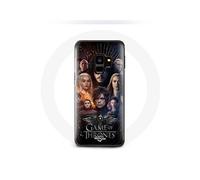 Coque pour Samsung Galaxy S9 Plus Game of Thrones Saison 8 Le Trône de Fer L'affiche de L'équipage Logo Aigle Gris