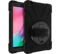 Avizar Coque Samsung Galaxy Tab A 8.0 2019 Hybride Poignée Rotative Béquille Support Noir