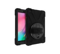 Avizar Coque Samsung Galaxy Tab A 8.0 2019 Hybride Poignée Rotative Béquille Support Noir