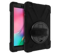 Avizar Coque Samsung Galaxy Tab A 8.0 2019 Hybride Poignée Rotative Béquille Support Noir