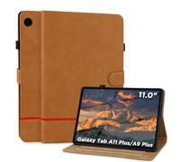 Coque pour Samsung Galaxy Tab A11 Plus 11 Pouces 2025/ A9 Plus 2023 Étui Support Folio Multi-Angles avec Veille/Réveil Automatique Tablette Housse de Protection pour SM-X230/SM-X235/SM-X236B, Marron