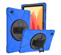 Coque pour Samsung Galaxy Tab A7 10.4 T500 T505 T507 T505N, Antichoc Armure Robuste Étui avec Support Rotatif à 360 Degrés et Dragonne, TPU + PC Housse pour Galaxy Tab A7 10.4 T500 T505 T507 T505N