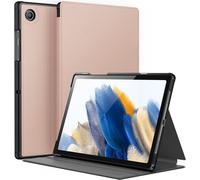 Coque Pour Samsung Galaxy Tab A8 10,5 Pouces 2021 (Sm-X200/X205/X207), Fine Folio Protecteur Tablette Housse Étui, Multi-Angle Affichage, Veille/Réveil Automatique (Or Rose)