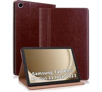 Coque Pour Samsung Galaxy Tab A9+/A9 Plus 2023 Housse Premium En Cuir Pu,Tablette Pochette Housse Avec Support,Compatible Samsung Galaxy Tab A9 Plus Sm-X210/X215/X216 Marron