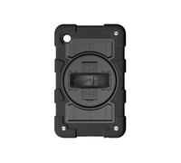 Coque pour Samsung Galaxy Tab A9 Antichoc Béquille et Poignée Rotative Noir