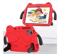 Coque pour Samsung Galaxy Tab A9 Plus (2023) SM-X210/216B pour enfants, légère en EVA + PC, résistante aux chocs, avec poignée et bandoulière (rouge)