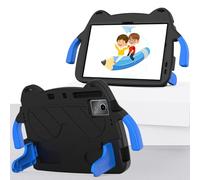 Coque pour Samsung Galaxy Tab A9 Plus (2023) SM-X210/216B pour enfants, légère en EVA + PC, résistante aux chocs, avec poignée et bandoulière (noir)