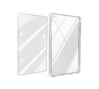 Coque pour Samsung Galaxy Tab A9 Silicone Gel Souple avec Verre Trempé Dureté 9H Transparent