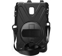 Coque pour Samsung Galaxy Tab Active 3 & Active 5 Poignée Rotative Béquille Bandoulière Avizar Noir Noir G