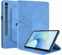 Coque Pour Samsung Galaxy Tab S10 Fe 10.9" 2025 Sm-X520/X526/X526b/Galaxy Tab S9 Fe Sm-X510/X516b Étui Support Rotatif À 360 Degrés Pu Cuir Housse De Protection Avec Porte-Pencil Bleu