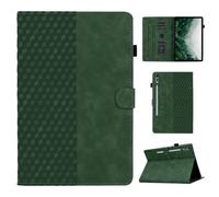 Coque pour Samsung Galaxy Tab S10 Plus/Tab S9 Plus 12,4 Pouces avec S Pen Porte-Stylet Housse de Protection en Cuir PU Tablette Étui Case Flip Portefeuille Cover pour Samsung Galaxy Tab S10 Plus, Vert