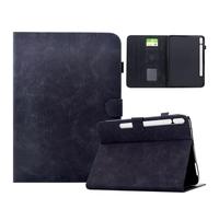 Coque pour Samsung Galaxy Tab S11 2025 11 Pouces SM-X730 / SM-X736, Fleurs de Cerisier Rétro Case Étui Housse de Protection avec Support, Anti-Chocs, Fin - Noir