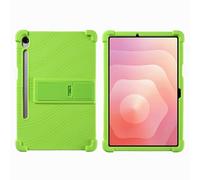Coque pour Samsung Galaxy Tab S11 2025 11" SM-X730/SM-X736B Tablette avec béquille en PC, silicone souple, lavable, coin épais résistant aux chocs, vert