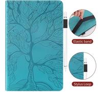 Coque Pour Samsung Galaxy Tab S5e 10.5 SM-T720 SM-T725 Motif arbre de vie en bleu Housse Tablette de Protection Etui case