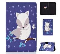 Coque pour Samsung Galaxy Tab S5e, Cuir PU Mince de Protection Debout [Multi-Angle] Housse de Protection avec Veille/Veille Automatique pour Samsung S5e 10.5 Pouce 2019 (SM-T720 / T725)-Arctic Fox