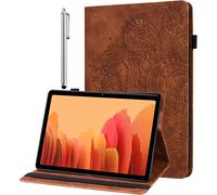 Coque pour Samsung Galaxy Tab S6 Lite 10,4"" 2024/2022/2020 avec Stylet Ultra Mince Flip Cover PU Cuir Étui de Protection Galaxy Tab S6 Lite SM-P610/P613/P615/P619/P620/P625/P627 Case (Marron