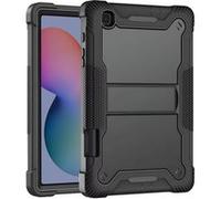 Avizar Coque pour Samsung Galaxy Tab S6 Lite Antichoc Béquille Support Noir
