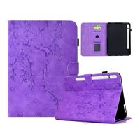 Coque pour Samsung Galaxy Tab S8 2022 / Tab S7 2020 11 Pouces, Fleurs de Cerisier Rétro Case Étui Housse de Protection avec Support, Anti-Chocs, Fin - Violet