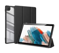 Coque pour Samsung Galaxy Tab S8 Plus 2022/S7 FE 2021/S7 Plus 2020 12,5" - Coque arrière Transparente résistante aux Chocs - Porte-Crayon intégré - Mise en Veille/réveil Automatique - Noir