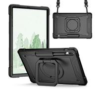 Coque Pour Samsung Galaxy Tab S8 Plus / S7 Plus / S7 Fe Support Et Bandoulière