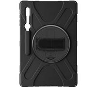 Coque Pour Samsung Galaxy Tab S8 Ultra Et S9 Ultra Hybride Poignée Béquille Noir