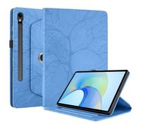 Coque pour Samsung Galaxy Tab S9 FE 10.9 Étui Support Rotatif à 360 Degrés PU Cuir Housse de Protection Tablet Étui Bleu