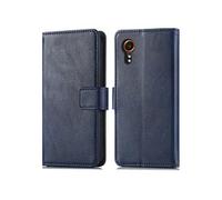 Coque pour Samsung Galaxy Xcover 7 Similicuir Bleu foncé