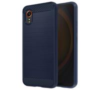 Avizar Coque pour Samsung Galaxy Xcover 7 Souple Effet Carbone et Brossé