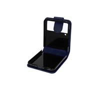 Coque pour Samsung Galaxy Z Flip 3 Clapet avec Languette Magnétique Bleu Nuit