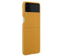 Samsung Coque en Cuir Moutarde Galaxy Z Flip 3