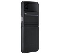 Coque pour Samsung Galaxy Z Flip 4 Premium Cuir Noire Samsung