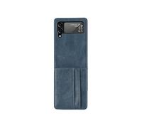 imoshion Étui de télephone portefeuille Luxe pour Samsung Galaxy Z Flip 4 - Bleu foncé