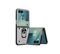 Coque pour Samsung Galaxy Z Flip 7 Antichoc avec Support Bague Magnétique Gris