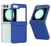 Coque Pour Samsung Galaxy Z Flip 7 Fe - Housse Etui Rigide Avant Et Arriere - Bleu Fonce