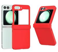 Coque Pour Samsung Galaxy Z Flip 7 Fe - Housse Etui Rigide Avant Et Arriere - Rouge
