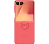 Original Coque en silicone Ring pour Samsung Galaxy Z Flip 7 - Red