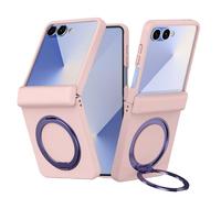 Coque pour Samsung Galaxy Z Flip 7, support magnétique en métal, support, protection de charnière fine, coque de téléphone prend en charge le chargement sans fil