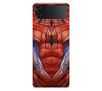 Coque pour Samsung Galaxy Z Flip4 Officiel Marvel Spiderman Torse Transparent Protéger votre téléphone Coque Samsung en silicone souple avec licence officielle Marvel