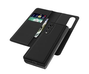 Coque pour Samsung Galaxy Z Fold 3 Clapet Magnétique Détachable Portefeuille Noir