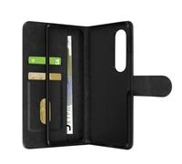 Coque pour Samsung Galaxy Z Fold 3 Clapet Portefeuille Languette Magnétique Noir