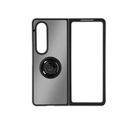 Coque pour Samsung Galaxy Z Fold 4 Bi-matière Bague Métallique Support Vidéo Noir