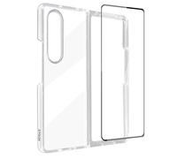 Coque pour Samsung Galaxy Z Fold 4 5G Silicone Flexible Verre Trempé 9h